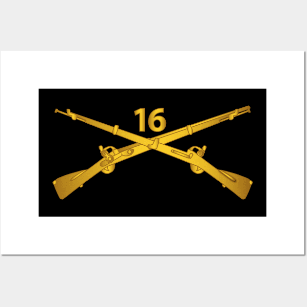 16th Infantry Regiment Branch wo Txt Wall Art by twix123844